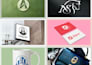 create professional minimalist logo design with copyright